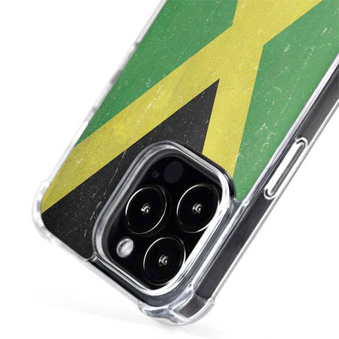 Jamaica Flag Distressed iPhone 15 Pro Max MagSafe Case